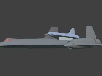 Lockheed D-21 M-21 3D print model