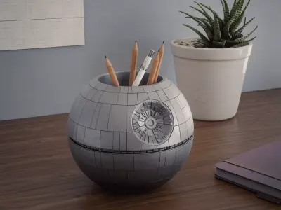 Death Star Pencil Holder 3D print model