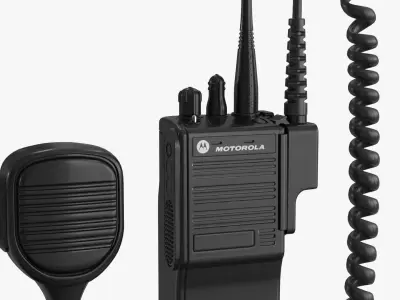 Motorola Police Radio 3d model Low-poly 3D model