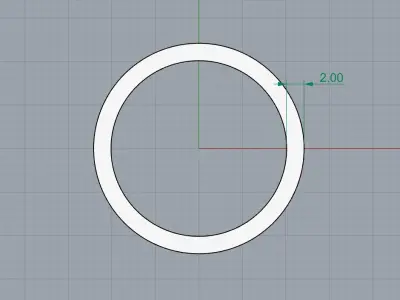 0267 Roman Numerals Ring Free 3D print model