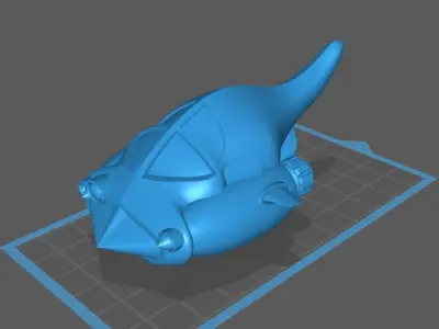 Retro Space Car - 02 3D print model