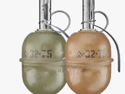 RGD-5 Grenade Low-poly 3D model