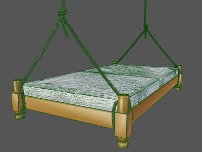 suspended bed Free 3D model