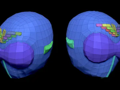 Akarenger Helmet 3D model