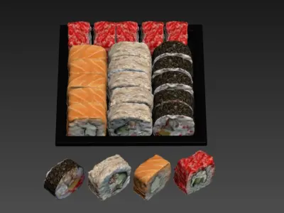 Sushi Set 3D model