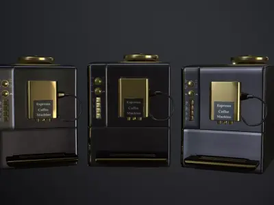 Coffee Maker Low-poly 3D model