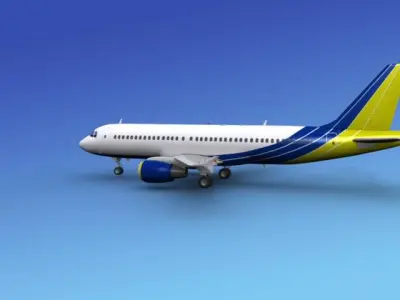 Airbus A320 Charter Aero 3D model