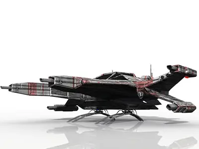 CDF Space Fighter X 3D model