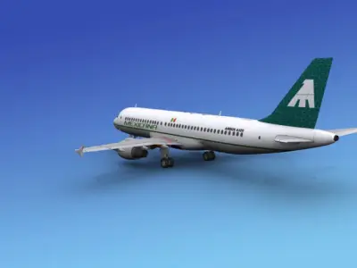 Airbus A320 Mexicana 3D model