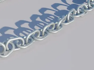 Metal chain 3D model