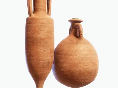Roman Amphora Pack FREE Free low-poly 3D model