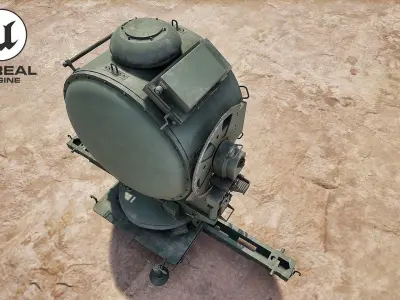 150cm Flak Scheinwerfer Searchlight  3D model