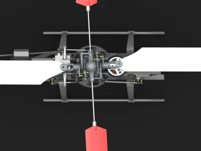 Belt CP V2 Custom RC Helicopter 3D model