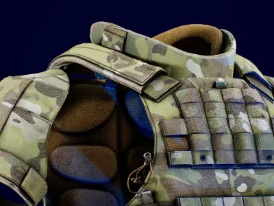 TYR TACTICAL MALE PICO MVW DSX PLATE CARRIER Low-poly 3D model
