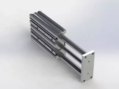 Cilindro Pneumatico MGPM MGPM50-175Z Pneumatic Cylinder 3D model