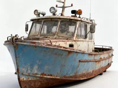 Realistic Stylized Pristine And Weathered Maritime Vessel Pack