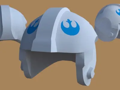 lego star wars helmet Free 3D model