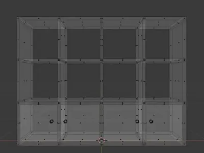 Library bookcase - bedroom furniture sets home Free low-poly 3D model