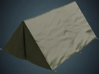 Tent 5A Low-poly 3D model