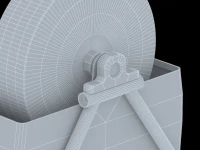 Industrial Era - Knife Grinder Low-poly 3D model