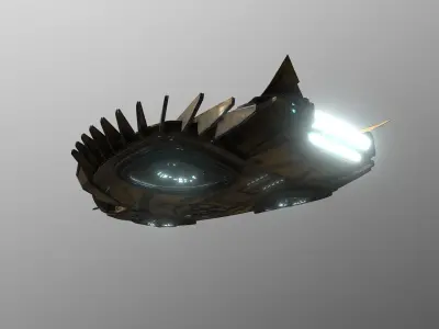 41Royal-Talon spaceship 3D model