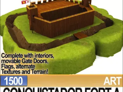 Conquistador Fort A 1500 3D model