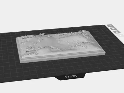 WW1 Battlefield Diorama Base STL 3D Printable Military Terrain  3D print model