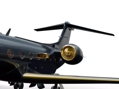 Private Jet 3D Model Animated 3D model
