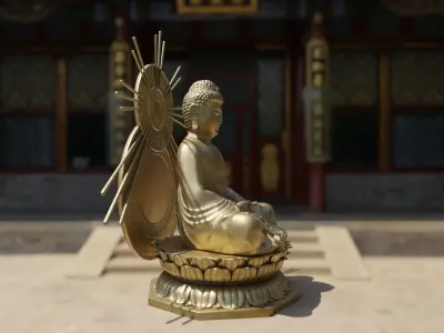 Buddha Statue 3D model