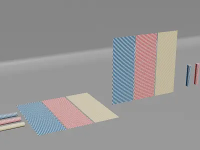 Beach Props Summer pack part 1 Stylized Low Poly 3D assets pack Low-poly 3D model