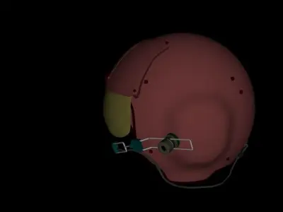 Pilots Helmet MCS-14 3D model