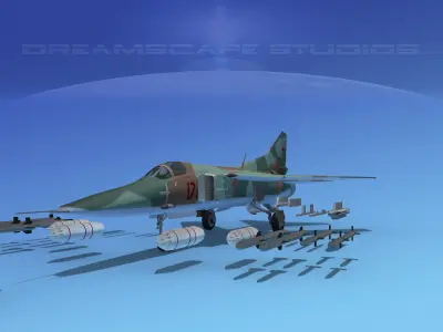Mig-27 Flogger V07 Russia 3D model