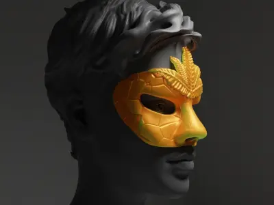 Prom Party Masquerade - Face Mask 3D print model
