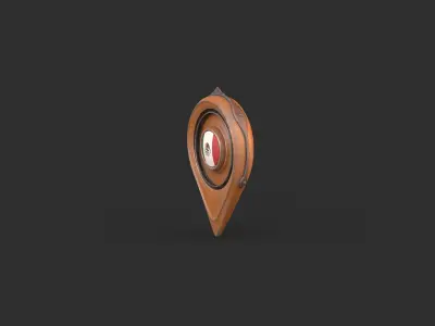 Mexico Flag Icon 3D model