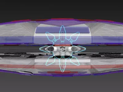 Inverted Radial Ionostar Craft - Concept 3D model