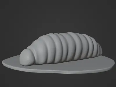 Larva Low-poly 3D model