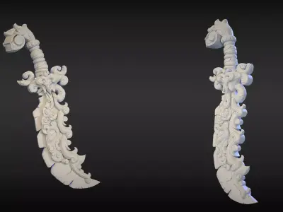 Stylized Sword 21 3D model