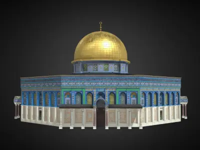 Dome OF The Rock Realistic 3d Model 3D model