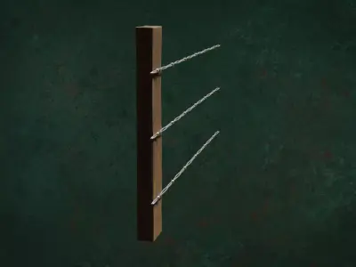 Military FencesWireB Series Metal Fortress Obstacle- N3P 3D model