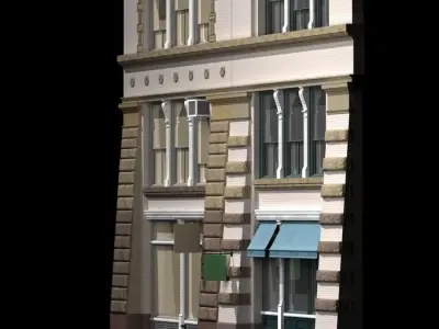 NYC Historical Buildings Facades 3D model