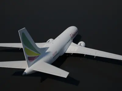 Ethiopian Airlines 737 MAX 8 3D model