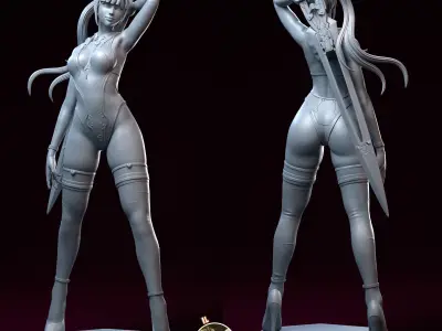 Eve stellar blade fanart 3D print model