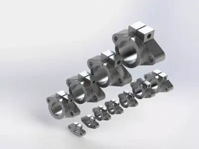 Shaft support SHF 3D model