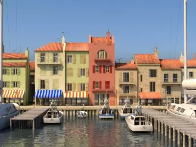 3d City Port 2 3D model