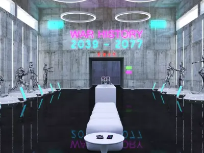 Cyberpunk Museum Interior 3D model