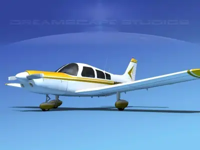 Piper PA-28-235 Cherokee  V13 3D model