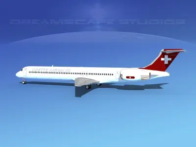 McDonnell Douglas MD83 Odette Airways 3D model