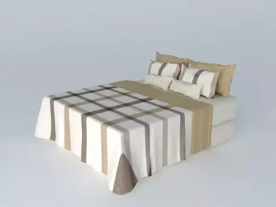 Double Bed Box Felipe Ferreira with quilt Free 3D model