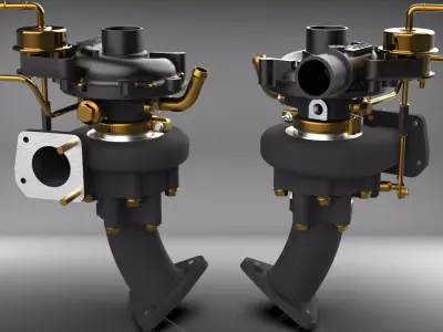 Turbo Charger 3D model