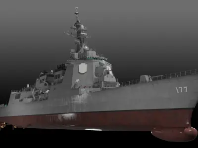JS Atago DDG-177 3D model